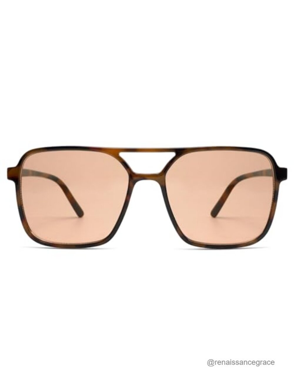 Vintage Aviator Square Sunglasses UV400 Protection Unisex Shield Full Frame